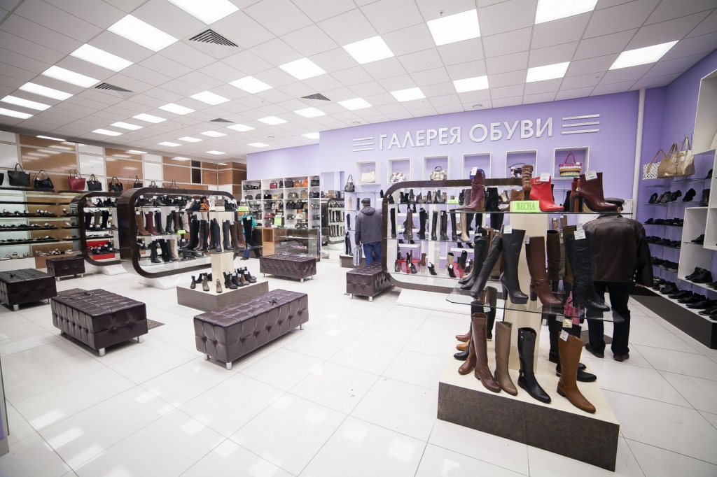 Освещение обувного магазина Освещение обувного магазина